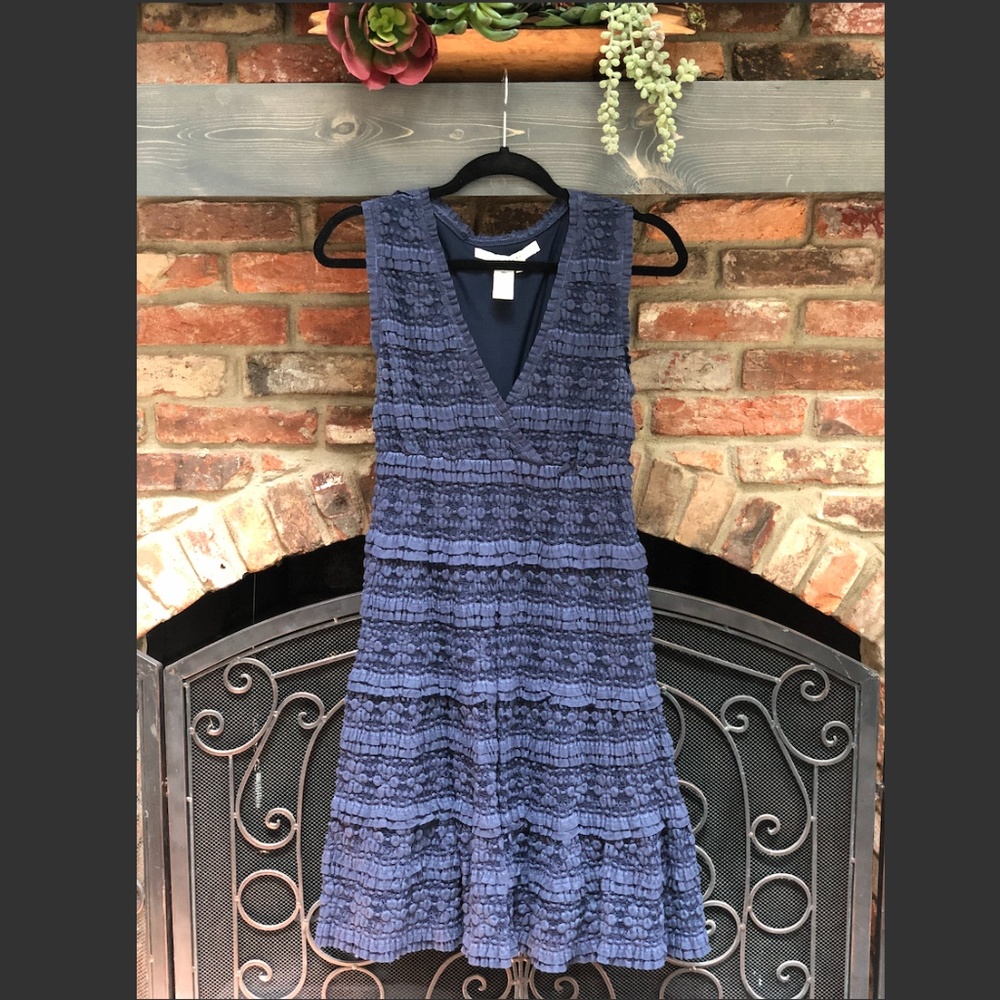 Max Studio navy sleeveless dress